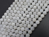 White Rainbow Moonstone 6mm Round Beads-BeadBeyond