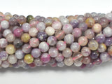 Pink Tourmaline Beads, 6mm Round-BeadBeyond