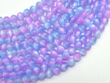 Selenite - Purple & Blue, 6mm (6.5mm) Round-BeadBeyond