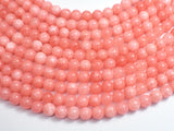 Jade - Salmon Pink, 8mm Round-BeadBeyond