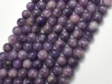 Lepidolite Beads, 8mm Round Beads-BeadBeyond
