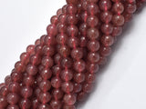 Strawberry Quartz Beads, Lepidocrocite, 6mm Round Beads-BeadBeyond