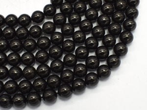 Jet 8mm Round Beads-BeadBeyond