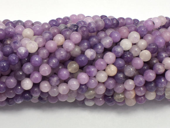 Lepidolite Beads, 4mm (4.5mm) Round-BeadBeyond