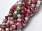 Jade - Red & Green, 8mm Round-BeadBeyond