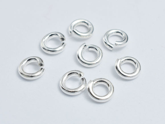 10pcs 925 Sterling Silver Open Jump Ring, 5mm-BeadBeyond