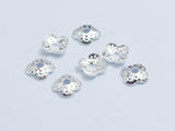 20pcs 925 Sterling Silver Bead Caps, 5x1.2mm Flower Caps-BeadBeyond