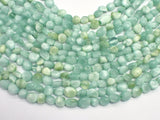 Green Angelite Beads, 5x7mm Nugget Beads, 15.5 Inch-BeadBeyond