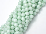 Green Angelite Beads, 8mm Round-BeadBeyond