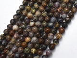 Pietersite, 7.8mm Round Beads-BeadBeyond