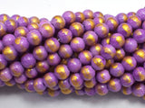 Mashan Jade - Purple, 6mm (6.5mm) Round-BeadBeyond