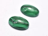 Genuine Malachite Cabochon, 12x16mm Oval, 1piece-BeadBeyond