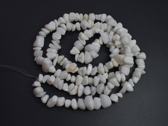 White Jade, 7-15mm Chips Beads, 34 Inch-BeadBeyond
