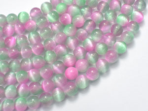 Selenite - Green & Purple, 8mm (8.5mm)-BeadBeyond