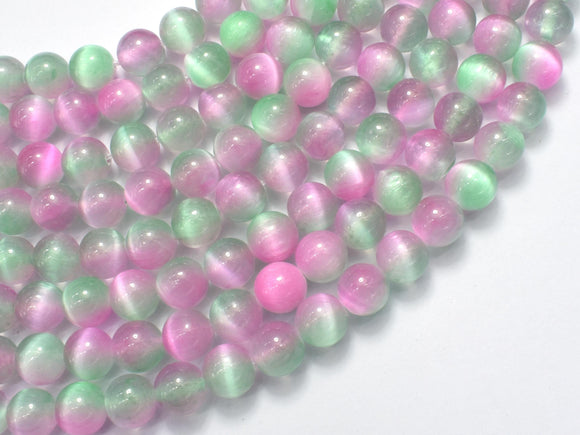 Selenite - Green & Purple, 8mm (8.5mm)-BeadBeyond