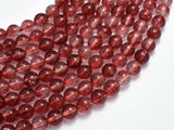 Quartz - Red, 8mm (7.8mm) Round-BeadBeyond