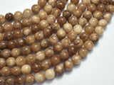 Jade - Light Brown, 8mm Round-BeadBeyond