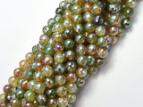 Mystic Coated Rainbow Agate, 8mm Faceted Round-BeadBeyond
