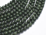 Natural Mocui Jade, 6mm Round-BeadBeyond