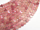 Rhodonite, 6mm Heart Beads-BeadBeyond