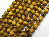 Golden Tiger Eye, 8mm (8.5mm) Round-BeadBeyond