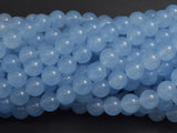 Jade - Aqua Blue, 8mm Round-BeadBeyond