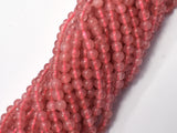 Jade - Strawberry Quartz Color, 4mm (4.5mm)-BeadBeyond