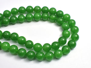 Jade-Green, 10mm Round Beads-BeadBeyond