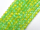 Selenite - Green & Yellow, 6mm (6.5mm)-BeadBeyond