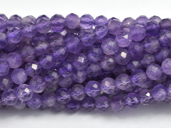 Amethyst Beads, 3mm (3.5mm) Micro Faceted Round-BeadBeyond