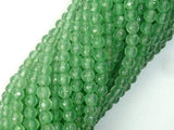 Green Aventurine 4mm (4.8mm) Faceted Round Beads-BeadBeyond