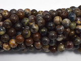 Pietersite, 7.8mm Round Beads-BeadBeyond