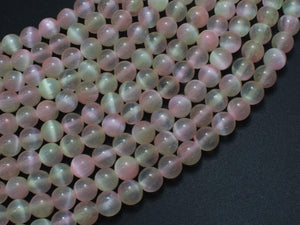 Selenite - Peach & Yellow, 6mm (6.5mm)-BeadBeyond