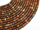 Picasso Jasper, Approx. 2x4mm, Heishi Disc-BeadBeyond