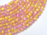 Selenite - Pink & Yellow, 6mm (6.5mm)-BeadBeyond