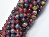 Agate - Multi Color, 8mm Round-BeadBeyond