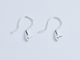 4pcs 925 Sterling Silver Ear Wires, Earring Hook, Fishhook Setting, 10x15mm-BeadBeyond