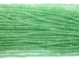 Green Aventurine 4mm (4.8mm) Faceted Round Beads-BeadBeyond