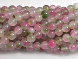 Jade - Pink & Green, 8mm Round-BeadBeyond