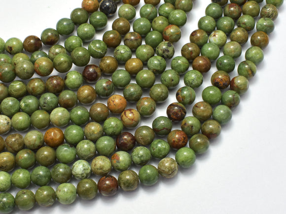Green Opal Beads, 6mm Round Beads-BeadBeyond