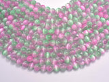 Selenite - Green & Purple, 8mm (8.5mm)-BeadBeyond