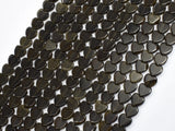 Golden Obsidian, 6mm Heart-BeadBeyond