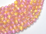 Selenite - Pink & Yellow, 8mm (8.5mm)-BeadBeyond