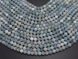 Aquamarine Beads, 6mm Round Beads-BeadBeyond