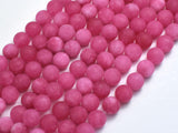 Matte Jade - Pink, 8mm Round-BeadBeyond