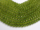 Quartz - Peridot Color, 8mm (8.5mm) Roun-BeadBeyond