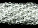 Clear Quartz Beads, 8mm Faceted Round Beads-BeadBeyond