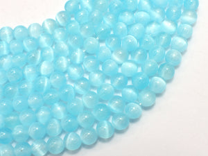 Selenite - Blue, 6mm (6.5mm) Round-BeadBeyond