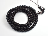 Black Sandalwood, 7x8mm Drum Beads, 30 Inch-BeadBeyond