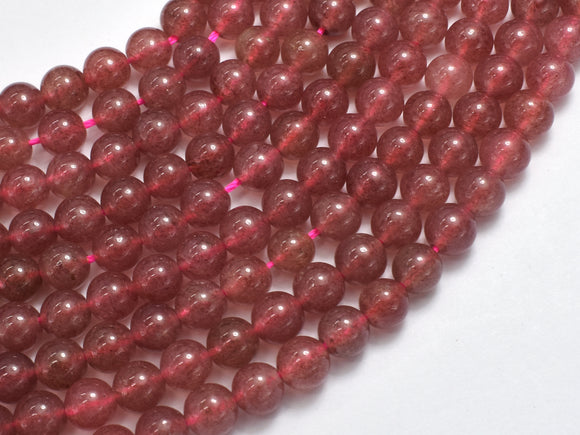 Strawberry Quartz Beads, Lepidocrocite, 6mm Round Beads-BeadBeyond